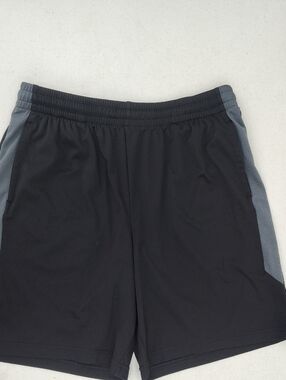 tek gear Black Athletic Shorts with Gray Side Panels